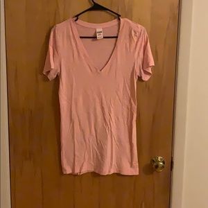 Pink-ish Orange V-Neck PINK tee